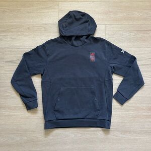 EUC adidas Men's D.C. United Black 2023 Player Travel Pullover Hoodie